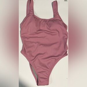 Speedo Pink Ribbed Swimwear